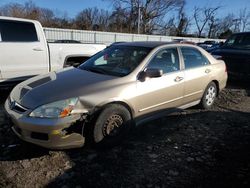 Honda Accord LX salvage cars for sale: 2006 Honda Accord LX