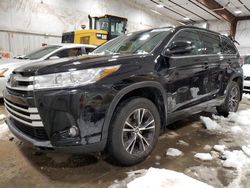 Salvage cars for sale at Milwaukee, WI auction: 2018 Toyota Highlander LE