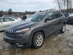 Salvage cars for sale from Copart Candia, NH: 2015 Jeep Cherokee Latitude