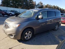 Salvage cars for sale from Copart Eldridge, IA: 2017 Nissan Quest S