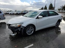 Salvage cars for sale from Copart Rancho Cucamonga, CA: 2015 Toyota Camry LE