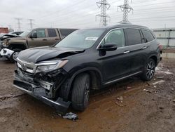 Salvage cars for sale at Elgin, IL auction: 2022 Honda Pilot Touring