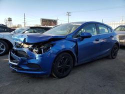 Salvage cars for sale at Chicago Heights, IL auction: 2017 Chevrolet Cruze LT