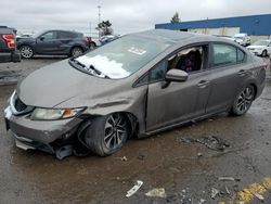 Honda Civic salvage cars for sale: 2014 Honda Civic EX