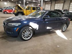 Salvage cars for sale at Blaine, MN auction: 2016 BMW 228 XI Sulev