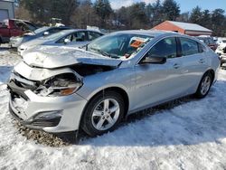 Salvage cars for sale from Copart Mendon, MA: 2021 Chevrolet Malibu LS