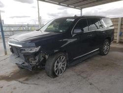 Salvage cars for sale from Copart Anthony, TX: 2022 Cadillac Escalade Premium Luxury Platinum