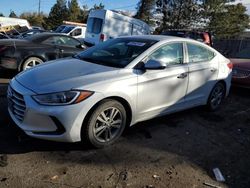 Salvage cars for sale at Denver, CO auction: 2017 Hyundai Elantra SE