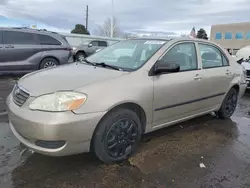 Toyota Vehiculos salvage en venta: 2007 Toyota Corolla CE