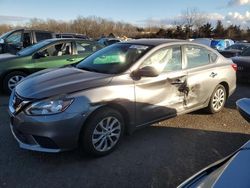 Salvage cars for sale at New Britain, CT auction: 2018 Nissan Sentra S