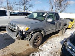 Salvage cars for sale at Bridgeton, MO auction: 2002 Toyota Tundra Access Cab