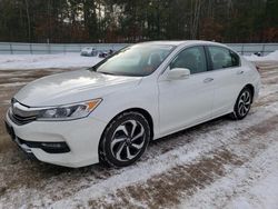Salvage cars for sale from Copart Lyman, ME: 2016 Honda Accord EXL