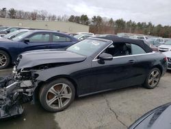Salvage cars for sale from Copart Exeter, RI: 2018 Mercedes-Benz E 400 4matic