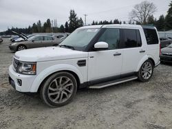 Salvage cars for sale from Copart Graham, WA: 2016 Land Rover LR4 HSE