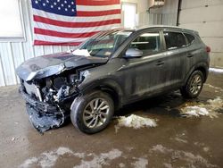 Salvage cars for sale from Copart Lyman, ME: 2017 Hyundai Tucson Limited