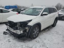 Toyota Highlander salvage cars for sale: 2017 Toyota Highlander SE