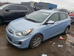 Salvage cars for sale from Copart Woodhaven, MI: 2014 Hyundai Accent GLS