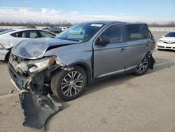 Salvage cars for sale from Copart Fresno, CA: 2017 Mitsubishi Outlander ES