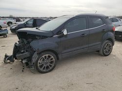Salvage cars for sale from Copart San Antonio, TX: 2018 Ford Ecosport Titanium