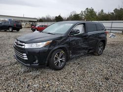 Salvage cars for sale from Copart Memphis, TN: 2018 Toyota Highlander LE