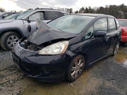 Honda salvage cars for sale: 2010 Honda FIT Sport