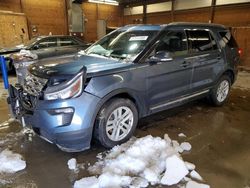 Salvage cars for sale from Copart Ebensburg, PA: 2018 Ford Explorer XLT