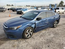 Salvage cars for sale from Copart Houston, TX: 2020 Subaru Legacy Premium