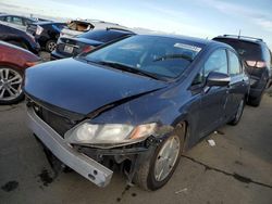 Salvage cars for sale at Martinez, CA auction: 2007 Honda Civic Hybrid