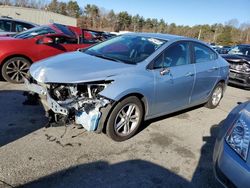 Salvage cars for sale from Copart Exeter, RI: 2017 Chevrolet Cruze LT