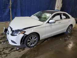 Salvage cars for sale from Copart Woodhaven, MI: 2016 Mercedes-Benz C 300 4matic
