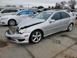 Salvage cars for sale at Sacramento, CA auction: 2005 Mercedes-Benz C 230K Sport Sedan