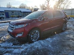 Salvage cars for sale at Wichita, KS auction: 2016 Ford Edge Titanium