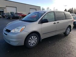 Salvage cars for sale from Copart Woodburn, OR: 2004 Toyota Sienna CE