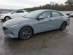 Salvage cars for sale from Copart Brookhaven, NY: 2022 Hyundai Elantra Blue
