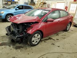 KIA Forte LX salvage cars for sale: 2016 KIA Forte LX