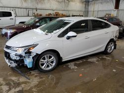 Carros salvage para piezas a la venta en subasta: 2017 Chevrolet Cruze LT