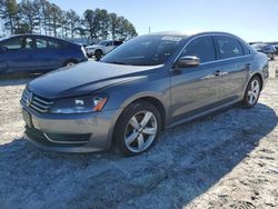 Salvage cars for sale at Loganville, GA auction: 2014 Volkswagen Passat SE