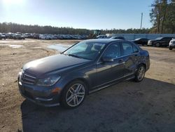 Salvage cars for sale at Harleyville, SC auction: 2014 Mercedes-Benz C 300 4matic