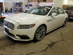 Lincoln Continental salvage cars for sale: 2017 Lincoln Continental Reserve