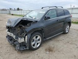 Salvage cars for sale at Bakersfield, CA auction: 2017 Toyota Highlander Limited