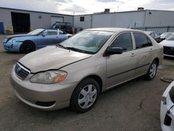 Salvage cars for sale from Copart Vallejo, CA: 2005 Toyota Corolla CE