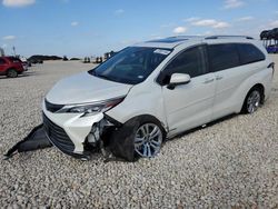 Salvage cars for sale from Copart Temple, TX: 2021 Toyota Sienna Limited