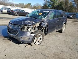 Chevrolet Equinox LS salvage cars for sale: 2016 Chevrolet Equinox LS