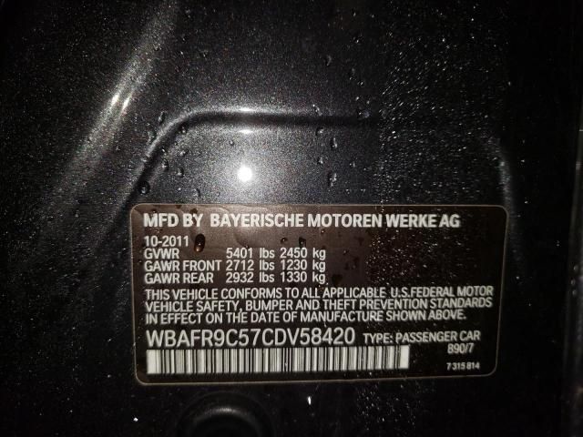 2012 BMW 550 I