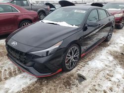 Salvage cars for sale from Copart Elgin, IL: 2023 Hyundai Elantra N