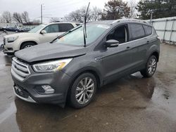 Ford Escape Titanium salvage cars for sale: 2017 Ford Escape Titanium