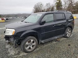 Salvage cars for sale at Concord, NC auction: 2012 Honda Pilot EXL