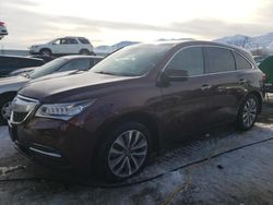 Salvage cars for sale at Magna, UT auction: 2015 Acura MDX Technology