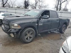 Salvage cars for sale at West Mifflin, PA auction: 2017 Dodge RAM 1500 Sport