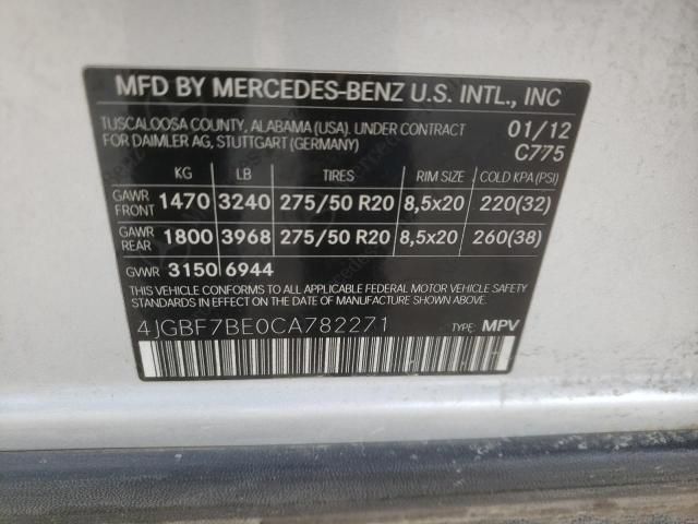 2012 Mercedes-Benz GL 450 4matic